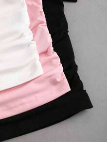 Conjunto de camiseta con volantes y encaje sexy de estilo - Multicolor 5 - Ver 4