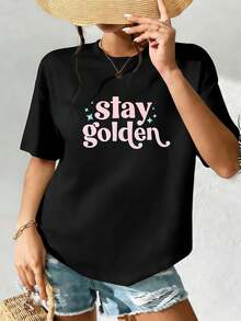 Women T-Shirts - Black - View 2