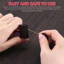 11pcs Car Wire Harness Terminal Removal Tool Kit, Electrical Connector Pin Extractor, Depinning Tool For Automotive Wiring - Car Wire Harness Terminal Removal Tool Kit - View 6