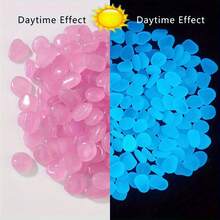 200 piezas/bolsa, Piedras de resina luminosas de colores de 0,39 pulgadas, adecuadas para la decoración de acuarios, jardinería, paisajismo, festivales, graduaciones y bodas - Multicolor - Ver 2