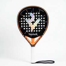 Youner Carbon Fiber Paddle Tennis Racket, Glass Fiber Face Paired With EVA Soft Core, High Elasticity And Control Performance Suitable For Adult Men And Women - Multicolor - View 2