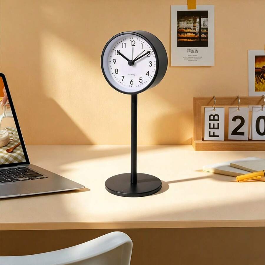 1 buah Jam Alarm Samping Tempat Tidur Gaya Minimalis Tanpa Suara, Jam Alarm Meja Kreatif yang Dipersonalisasi, Dekorasi Meja, Jam Alarm Digital Ringkas - 1PC - View 1