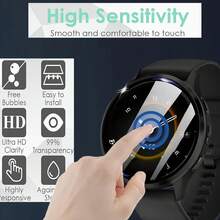 5pcs Screen Protector Film For Venu 3S, 3D Full Coverage High Definition Screen Protector, Upgraded Composite Material Soft Film (Non-Glass), Scratch Resistant, Precise Fit For Curved Edges, Bubble-Free. - 5pcs for Venu 3S - View 4