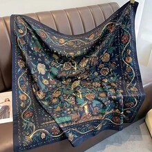 Khăn choàng polyester in họa tiết dành cho nữ, thích hợp cho các hoạt động hàng ngày. - Nhiều màu - Xem 6