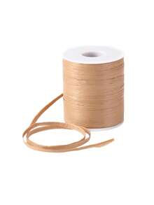 All-Purpose Boho Macrame Thread - Beige Raffia Yarn - Soft Crochet & Handwoven For Diy Crafts, Hats, Bags, Baskets - Raffia Palm Leaf For Beginners & Professional Weaving (Beige/Khaki) - Style a - View 6