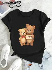Women T-Shirts - Black - View 2