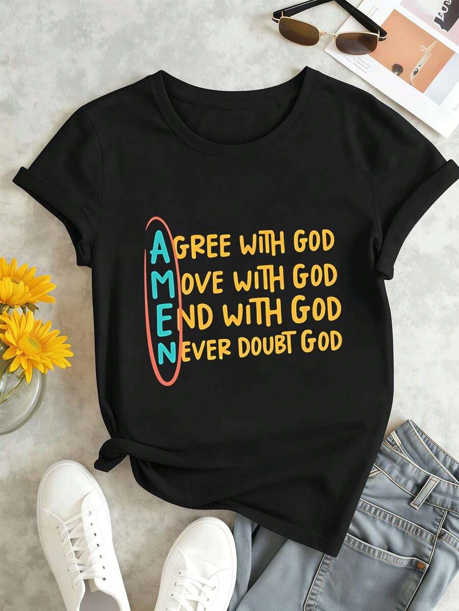 Women T-Shirts - Black - View 1