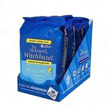 T.N. Dickinson's Witch Hazel Cleansing Cloths,  Refreshing And Soothing, These Cleansing Cloths Are Infused With Natural Witch Hazel To Gently Cleanse And Refresh Skin. 25 Count –Ideal For Removing Dirt, Oil, And Makeup, They Leave Your Skin Feeling Soft And Revitalized. - 1 - 查看 9