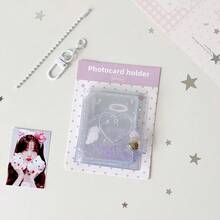 Album ảnh chân dung hoạt hình trong suốt cỡ lớn 2 inch, sổ đựng ảnh thẻ học sinh mini, phụ kiện trang trí túi xách cho bé gái, hộp đựng đồ dễ thương. - nhiều màu - Xem 5