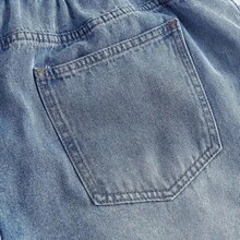 MOD Plus Size Women Casual Loose Fit Distressed Wide Leg Jeans, Blue Summer,Vacation,Easter,Spring,Western,Office,Rave,Cottagecore,Country,Old Money Style Women,Going Out,,Festival,Rodeo,Airport,,Tropical Vacation,Nashville,European Summer,Concert,Cowgirl,Graduation,Elegant,Resort Wear Women,Business Casual Woman,Western Wear Women,Y2k,Y2k,Old Money Style Women,Holiday,Church,Airport /Airport Baggy Jeans - Azul - Ver 5