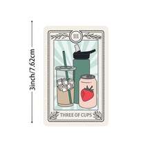 Hình dán lá bài Tarot Ba Cốc, hình dán yêu tinh đồ uống, hình dán chai nước, hình dán đồ uống, chai nước, hình dán nhắc nhở uống nước. - A - Xem 7
