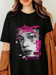 Women T-Shirts - Black - View 6