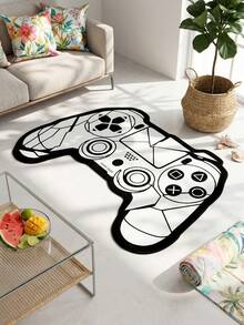 1 pieza Alfombra con forma de mando de juego, alfombra de joystick de juego negro, alfombra con tema de videojuegos, decoración de habitación de niños, alfombra para amantes de los juegos, alfombra decorativa, alfombra de moda, alfombra de ducha, cojín de asiento de sofá, decoración del hogar, alfombra de sala de estar, alfombra de dormitorio, felpudo de entrada, alfombra de cocina, alfombra de baño, alfombra de sala de estudio - Multicolor - Ver 8