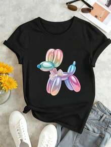 Women T-Shirts - Black - View 1