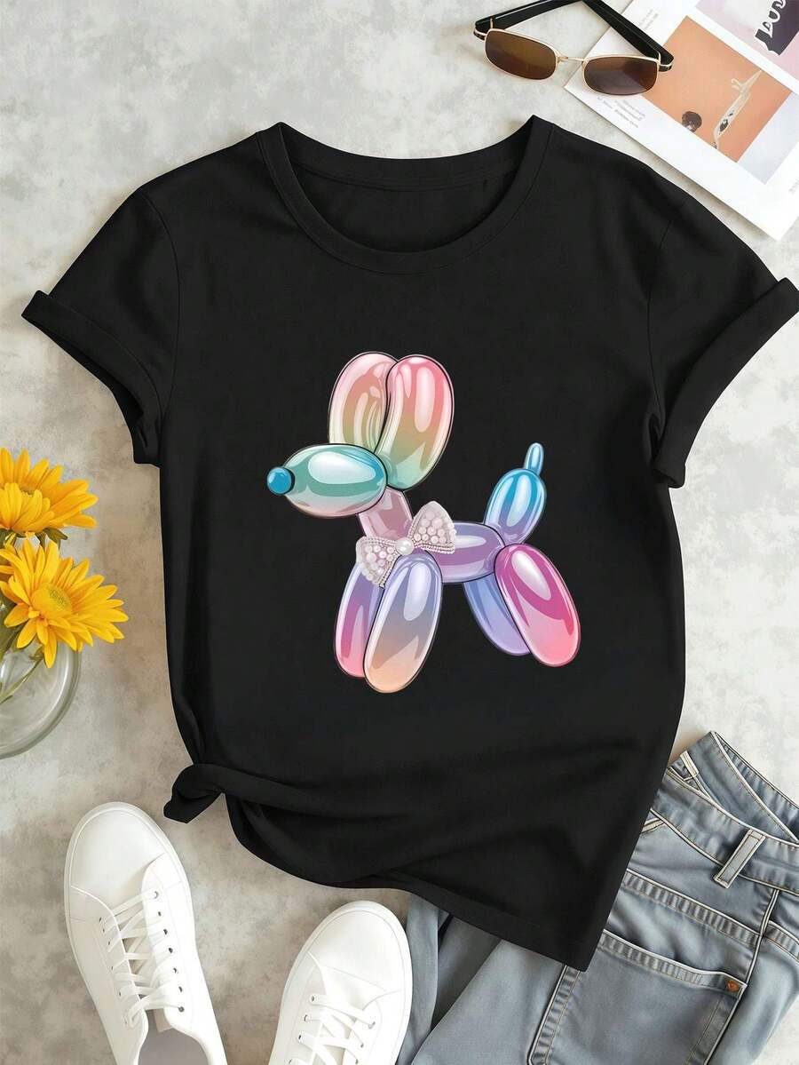 Women T-Shirts - Black - View 1