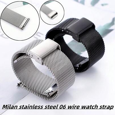 Bracelet de montre en acier inoxydable réglable, 18 mm 20 mm 22 mm Bracelet de remplacement universel pour poignet, Bracelet de montre connectée unisexe pour garçons, filles, hommes, femmes, cadeau idéal pour les affaires, les fêtes, les voyages, l'utilisation quotidienne, la remise des diplômes, la fête des enseignants, les accessoires de plage d'été