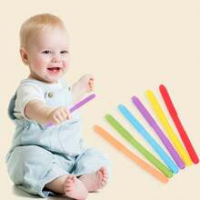 Kid Chewing Tube Voice Therapy Teeth Massager Hollow Molar Straw Handle Baby Oral Muscle Training Toy - Verde - Ver 3