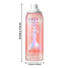 QIUFSSE 60ML Holographic Body Glitter Spray - Silvery Shiny Shimmer For Hair, Face & Clothes | Quick-Drying, Long-Lasting Glitter Hairspray Temporary Shiny Mist For Festival, Rave, Music Concert, Prom Accessories - 60ML Pink Bottle - View 8