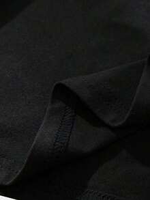 Conjunto de camiseta de manga corta y pantalones cortos con estampado de calavera para hombre, conjunto de vestir casual de verano - Negro 2 - Ver 10
