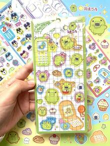 Tamagotchi 1件 2026 3D貼紙，防水可重複使用，復古可愛設計裝飾用，適合各種節日的精美禮物（隨機款式） - 彩色 - 查看 10