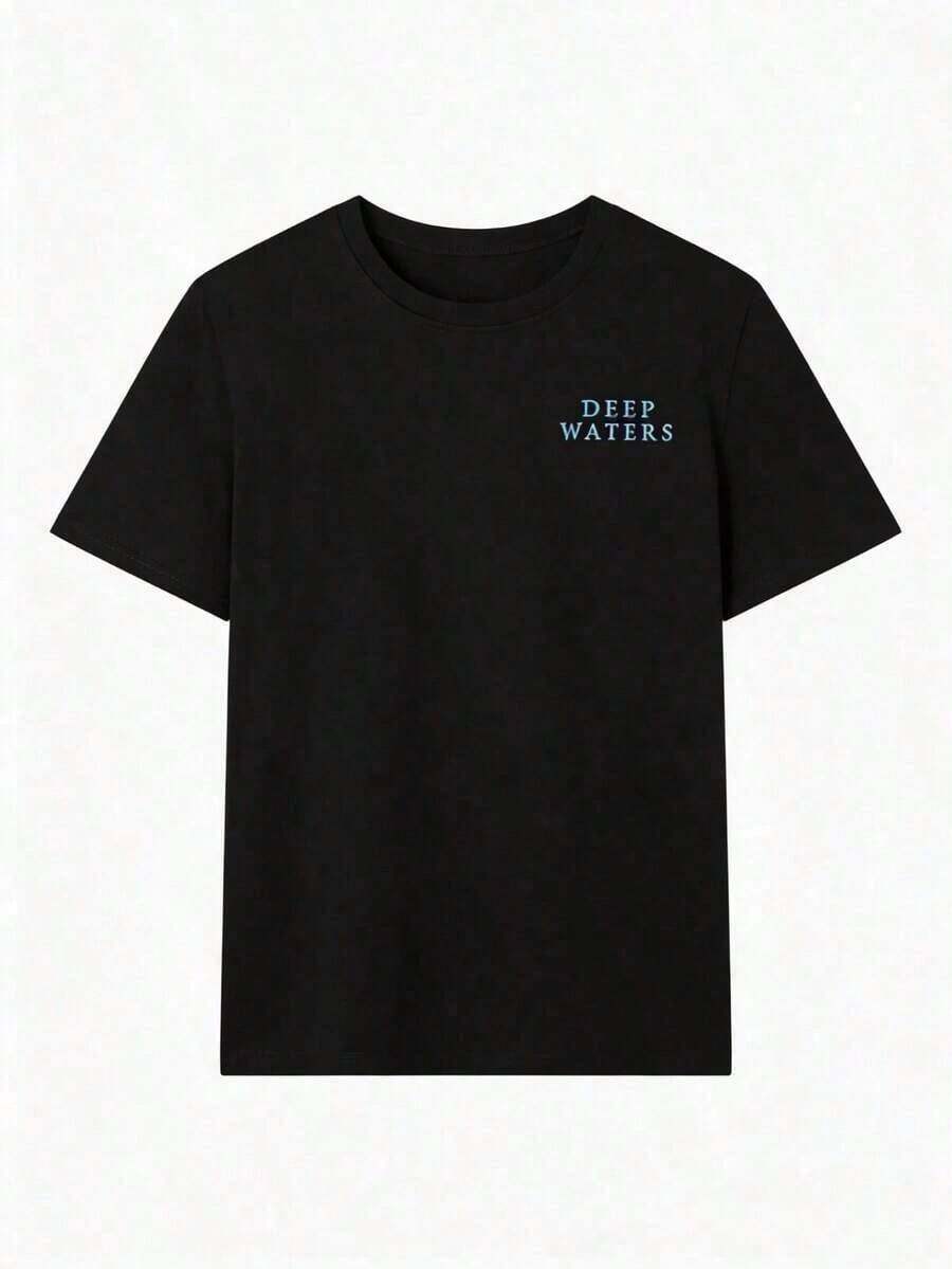 3 piezas de camisetas de manga corta blancas para mujer, estilo casual de verano, con estampado de vida marina, sencillas y lindas, holgadas y versátiles, con cuello redondo, ideales para uso diario y vacaciones.Camisetas Gráficas para Mujer, Top Rosa - Unisex, Cómodas, Estilo Vintage Urbano, Corte Holgado, Camiseta Lavada% Algodón, Tops de Verano|Moda Urbana Local de Primavera/Verano||Uso Casual Diario Primavera Verano Moderno Moldeador|Conjunto de verano para mujer, ropa de vacaciones|Blusas elegantes para mujer, ropa de primavera, blusas de verano. - Negro - Ver 1