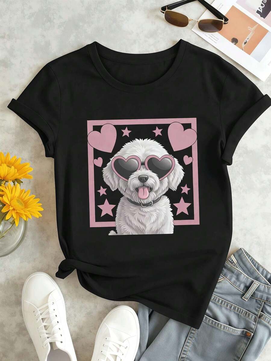 Women T-Shirts - Black - View 1