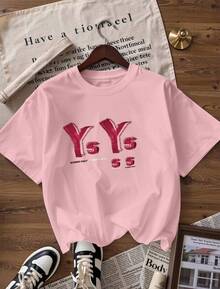 Short-Sleeve T-Shirt With Youthful Graphic Design,  Short-Sleeve T-Shirt For Spring And Summer 2026, Made In Mexico, 180 Grams. Cartoon Print, Couple Design, Suitable For Indoor Or Outdoor Wear. Crew Neck, Unisex, Ideal For Office And Leisure. One-Pack. - PK-P631577SLNDXZGY429 - 查看 4