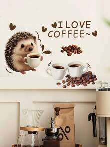 4pcs Coffee Theme Wall Decal Set, Waterproof Self-Adhesive Removable PVC Wall Stickers, Kitchen Coffee Shop Style Background Decor Stickers, Suitable For Kitchen, Dining Room, Cafe, Coffee Corner, Office, Next To Coffee Machine, Bar, Coffee Area. - Wall Stickers - View 11