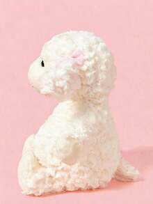 POKOJA LAND Cute Bow-Knot Little Sheep Plush Doll, Lifelike Soft Lamb Stuffed Animal Doll, Children's Gift - Multicolor - View 3