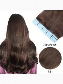 20 lọn tóc nối vô hình, màu nâu thẳng, mềm mượt, thích hợp cho tiệc tùng, đám cưới, lễ hội. - S2 - Xem 1