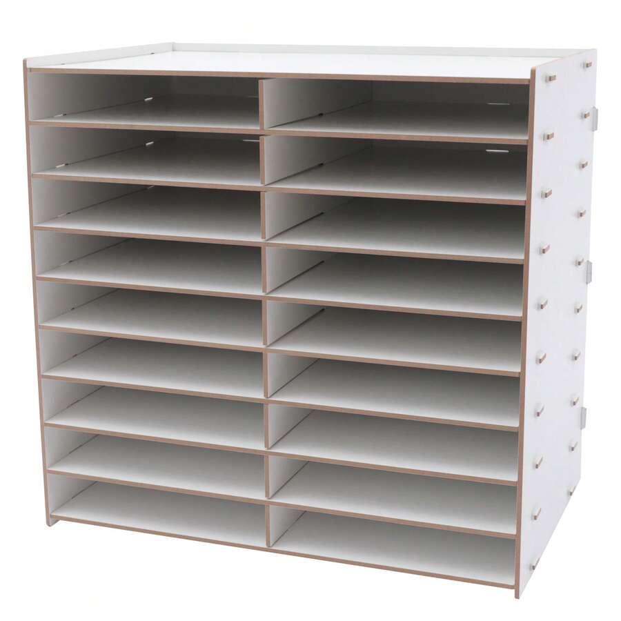 YUNRUX File Racks - White - View 1