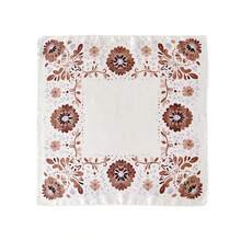 1 pièce Foulard polyester imprimé floral, accessoire décoratif polyvalent pour toutes les saisons - #1 Brun - Voir 4
