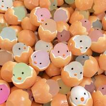 10/30/50pcs DIY Luminous Egg Waffles, Mini Resin Animals, Glowing Eggs In The Dark, Perfect For Birthday Gifts, Sock Gifts, Party Gifts, Classroom Rewards, Prank Games, Landscape Gardens, Desktop Decorations, And Car Decorations! - Multicolor - View 2