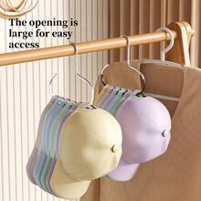 10pcs/6pcs/3pcs/1pc Multi-Function Non-Slip Metal Round Hooks, Suitable For Hats, Underwear, Ties, Scarves, Belts, Applicable For Home, Dorm, Hotel, Bathroom, Bedroom, Wardrobe, Closet Storage Rack - Multicolor - View 6