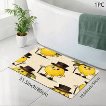1 pieza Alfombrilla absorbente/secado con estampado de limón para cafetera, vajilla - Alfombrilla protectora de escritorio absorbente de poliéster con almohadilla antideslizante de goma, para decoración de la encimera de la cocina, bar en casa y mesa de comedor - Multicolor - Ver 13