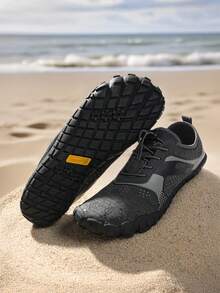Men's Water Shoes Barefoot Athletic Lightweight Sports Aqua Shoes Outdoor Swim Fishing Hiking Diving Surf Walking Water Shoe - 深灰色 - 查看 1
