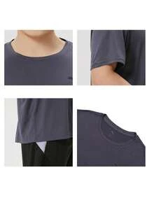 Puma Men's T-Shirt M-TAD-ESSENTIALS-SOLID-CAT-TEE-(LC-Small-Cat) Simple And Comfortable Everyday Outdoor Sports Casual Short-Sleeve T-Shirt 525908-69 - Galaxy Gray - View 7
