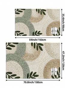1 buah Keset Bermotif 3D, Karpet Wol dengan Desain Tanaman Hijau Segar, Cocok untuk Kamar Mandi, Dapur, Luar Ruangan, Dalam Ruangan, Lorong, Kamar Tidur, Ruang Tamu, Samping Tempat Tidur, Dapat Dicuci dengan Mesin, Mudah Dibersihkan, Bagian Bawah Anti Selip, Cocok untuk Dekorasi Kamar Tidur Musim Dingin, Dekorasi Liburan Hari Valentine, Aksesori Kamar Mandi Penting, Set Dekorasi Ruangan, Keset Karpet Dekoratif Luar Ruangan - MultiWarna - View 4