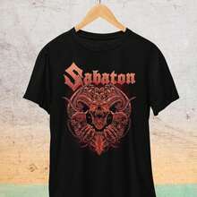 Sabaton T-Shirt Metal Music Shirt The Last Stand The Great War Heroes Album Sabaton Merch UniS1ex R1OCker Clothing For Women Shirt 100% Cotton Unisex T-Shirt - Premium Casual Comfortable Fit T-Shirt - 黑色 - 查看 1