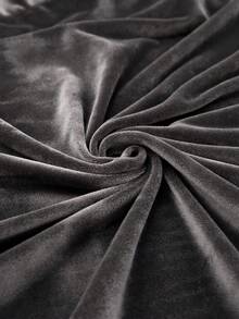 1pc Solid Color Silver Fox Velvet Sofa Cushion Cover, High Elasticity Dust-Proof Washable Sofa Slipcover For All Seasons, Suitable For Patio, Garden, Pool Side And Various Occasions, Sold Individually Not As A Set - Dark Grey - View 6