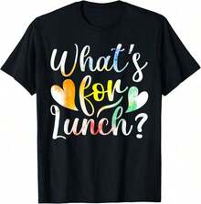 GiftGiftLunch Camiseta de Trabajadora de Cafetería con Moño Desordenado SoftSoft - Negro 3 - Ver 6