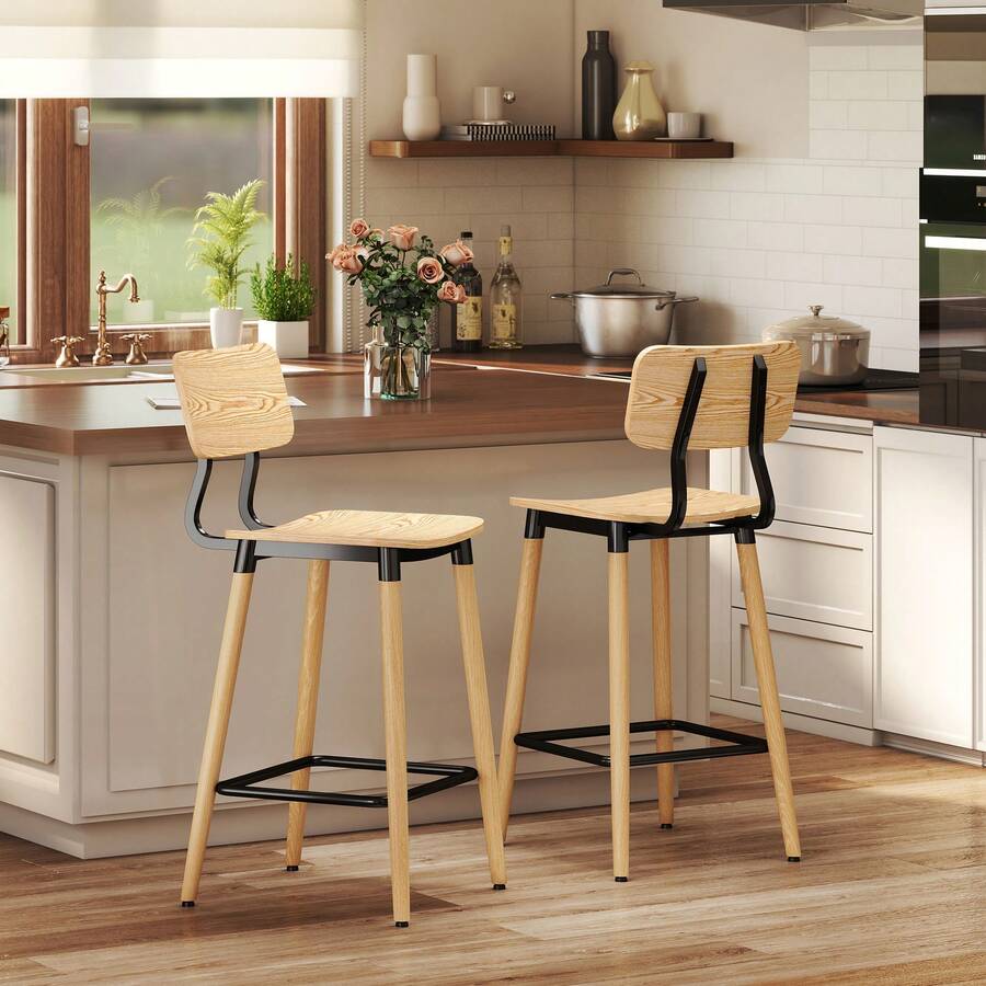 Barstools - Light Brown - View 1