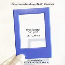 Khung ảnh từ tính, nam châm tủ lạnh, khung ảnh tức thì 3 inch, tự lắp ráp, trang trí tường ảnh. - Nam châm dán tủ lạnh, màu trơn - Xem 23