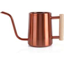 Watering Can Indoor Plants, 35 Oz/1000 Ml Metal Stainless Steel Watering Can Pot With Long Spout Indoor House Plants Bonsai Outdoor Garden Flower Decorative (Copper) - Copper - View 1