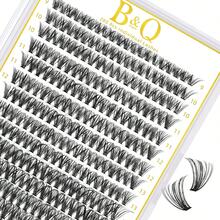 pestañas set de pestañas Pestañas Postizas Kit Completo 280PCS Racimos Cómodas Estilo Clásico Impermeable Adhesivo Sellador Removedor Extensiones de Pestañas DIY en Casa - Pestañas 40D - Ver 8
