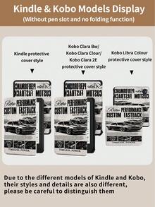 Kingsung 报纸赛车图案平板电脑保护套,适用于 iPad Air 8 (M4) 2026 (11 英寸)、Air 8 (M4) 2026 (13 英寸)、9.7/10.2/10.5/10.9/12.9 英寸/Pro 11、第十代、Air 8 (M4) 2026 (11/13 英寸)、Galaxy Tab S6 Lite 10.4 英寸、Kindle Paperwhite 第十二代 2024、Kindle 第十一代 2022,提供柔软防震保护,支持智能支架/自动唤醒/睡眠功能 - 彩色 - 查看 11