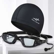 Swimming Goggles - Transparent Black 2-piece Set - View 1