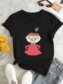 Women T-Shirts - Black - View 1