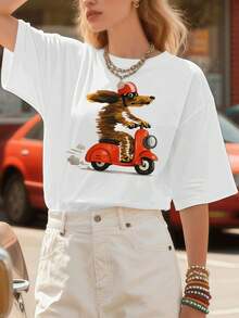 Women T-Shirts - White - View 1