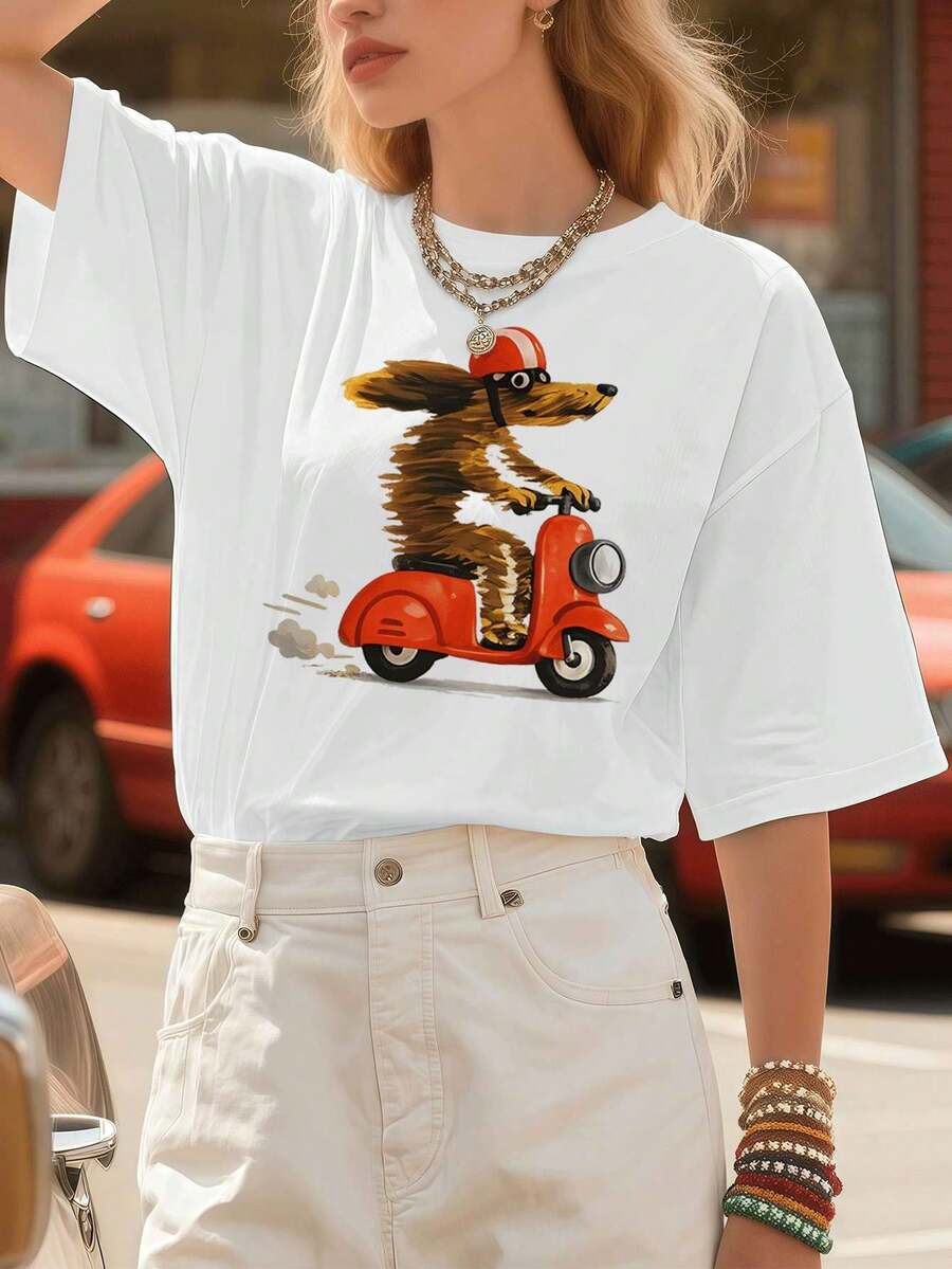 Women T-Shirts - White - View 1